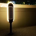 V-TAC Solar Bollard Light - IP65 Impermeable - Blanco + Negro - 5W- 400 Lumens - 4000K-extra-2.webp