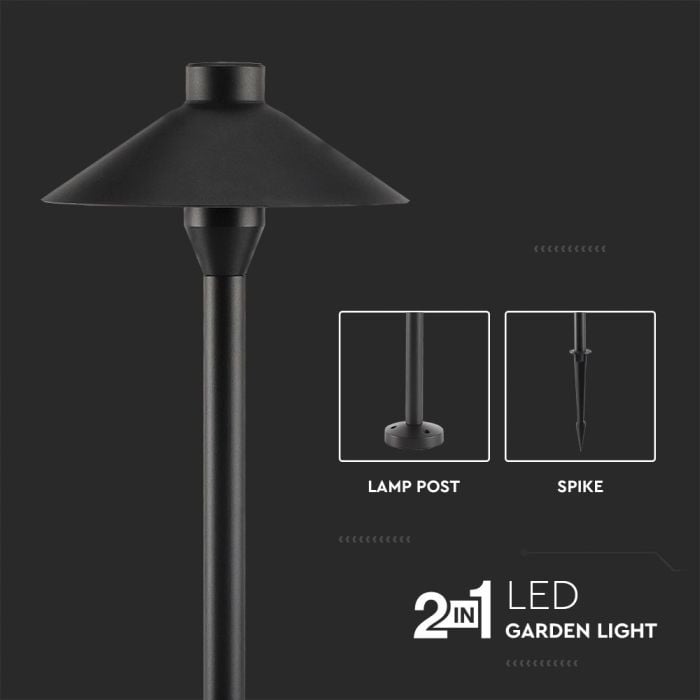 V-TAC Exterior - Luces de pinchos para jardín - Samsung - IP65 Impermeable - Negro - 7W- 420 Lúmenes - 4000K-extra-5.webp