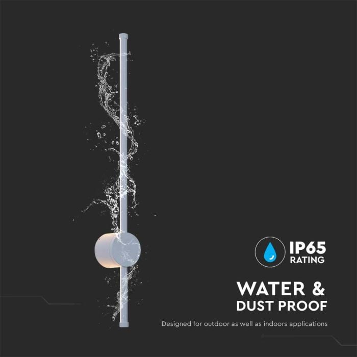 V-TAC LED Aplique Moderno - IP65 Impermeable - Cuerpo Blanco - 12W - 1400 Lumens - 3000K-extra-6.webp