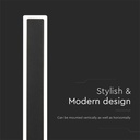 V-TAC LED Aplique Moderno - IP65 Impermeable - Cuerpo Negro - 17W- 2330 Lumens - 4000K-extra-4.webp