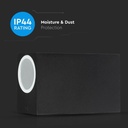 V-TAC Aplique de Pared Exterior - Accesorios de Pared - Soporte GU10 - IP44 - Negro-extra-7.webp