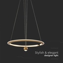 V-TAC Lámpara de techo de diseño - IP20 - Brush Gold - 45W- 5500 Lumens - 4000K-extra-6.webp