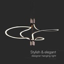 V-TAC Lámpara de techo de diseño - IP20 - Oro + Negro - 30W - 3350 Lumens - 3000K-extra-3.webp