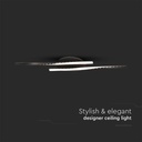 V-TAC Lámpara de techo de diseño - IP20 - Cuerpo negro - 12W - 1280 Lumens - 3000K-extra-5.webp