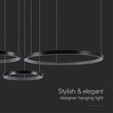 V-TAC Lámpara de Techo de Diseño - IP20 - Cuerpo Negro - 57W- 6840 Lumens - 3000K-extra-5.webp