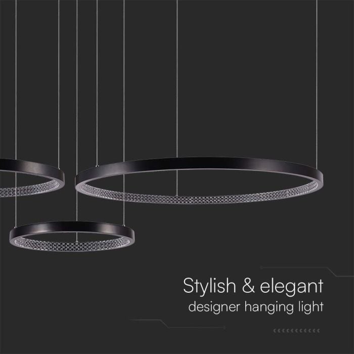 V-TAC Lámpara de techo de diseño - IP20 - Cuerpo negro - 57W- 6840 Lumens - 4000K-extra-5.webp