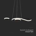 V-TAC Lámpara de techo de diseño - IP20 - Negra - 18W - 2260 Lumens - 3000K-extra-5.webp