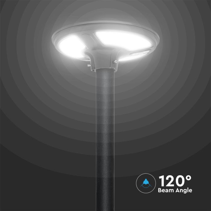 V-TAC Solar Sensor Luz Jardín - IP65 Impermeable - Negro - 10W - 1500 Lumens - 6500K-extra-6.webp