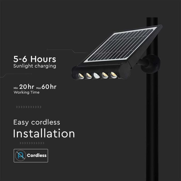 Aplique Solar V-TAC - Impermeable IP65 - 950 Lumens - 3000K-extra-10.webp