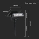 Luz Solar para Jardín V-TAC - IP65 Impermeable - Negra - 80 Lumens - 3000K-extra-3.webp