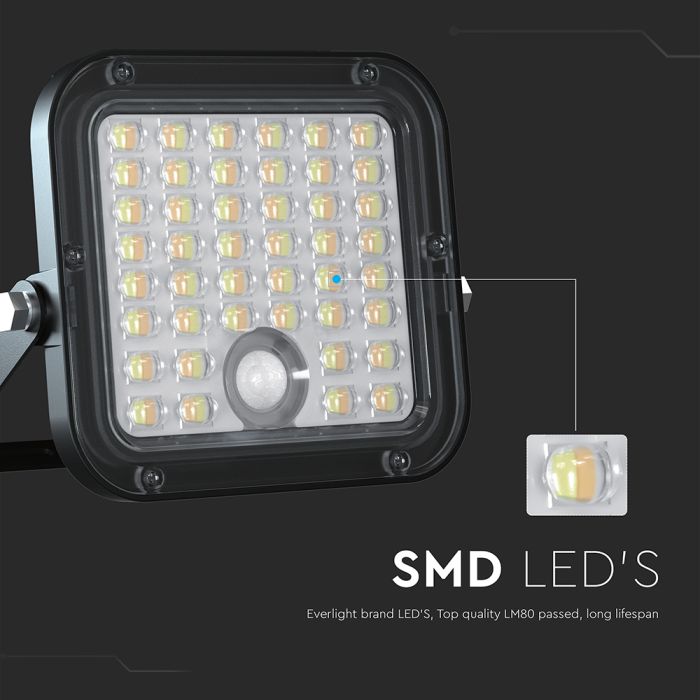 V-TAC Solar Cube Proyector - IP65 Waterproof - Negro - 1500 lúmenes - 4000K+6000K-extra-4.webp