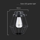 V-TAC Luz Solar de Diseño para Jardín - Negra - 8 Lumens - 2700K-extra-2.webp