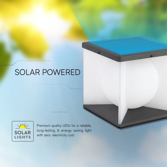 V-TAC Lámpara solar para césped - IP65 Impermeable - 3000K-extra-3.webp