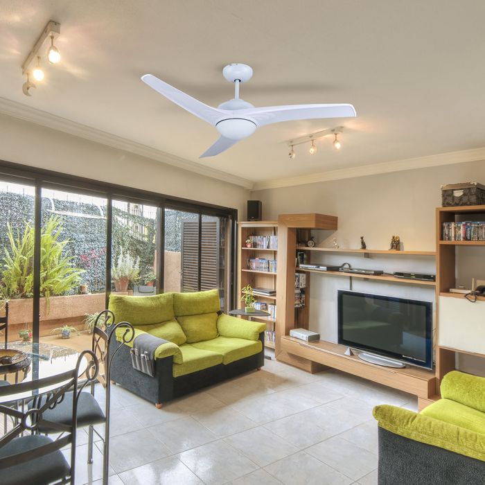 Ventilador de techo V-TAC - Motor DC - Blanco - 35W- 1500 Lumens - 3IN1-extra-1.webp