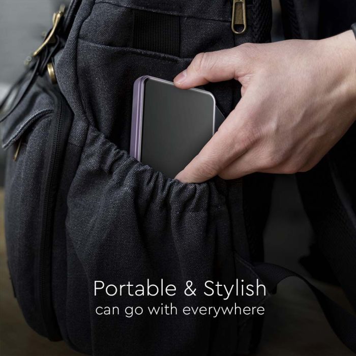 V-TAC Batería externa magnética inalámbrica - 5000mAh - Morado-extra-5.webp