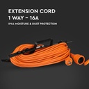 V-TAC Cable de extensión de alta resistencia - IP44 - Naranja y Negro - 30m de cable-extra-1.webp