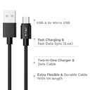 V-TAC Cable USB - Trenzado - Platinum Series - Negro - 1M-extra-4.webp