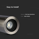 V-TAC LED Aro redondo - Accesorios de superficie - GU10 - IP20 - Níquel satinado-extra-3.webp