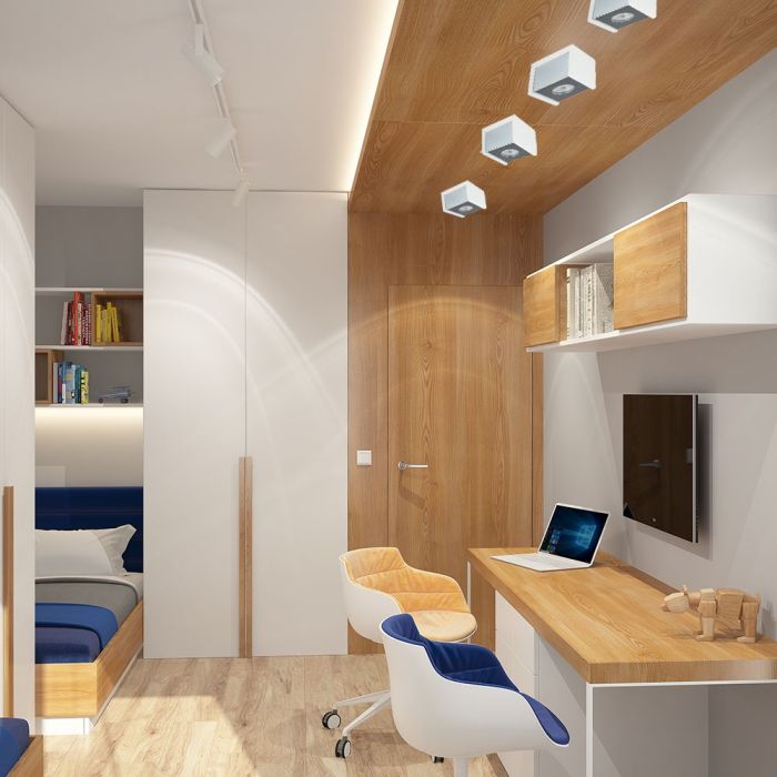 V-TAC LED Aro de yeso cuadrado - Accesorios de Superficie - GU10 - IP20 - Blanco + Cromo-extra-2.webp