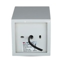 V-TAC Aro de yeso / hormigón cuadrado LED - Accesorios de Superficie - GU10 - IP20 - Gris + Cromo-extra-9.webp