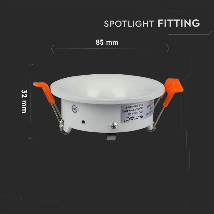 V-TAC LED Aro redondo - Empotrable - GU10 - IP20 - Blanco-extra-2.webp