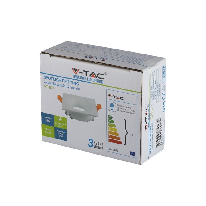 V-TAC LED Aro redondo - Empotrable - GU10 - IP20 - Blanco-extra-9.webp