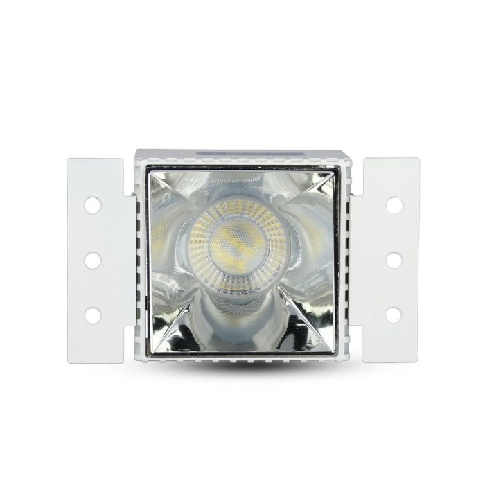 V-TAC Aro cuadrado LED - Reflector - GU10 - Blanco + Cromo-extra-5.webp