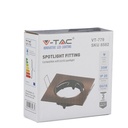 V-TAC Aro  cuadrado LED - Empotrable - GU10 - IP20 - Bronce-extra-12.webp