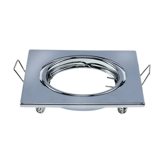 V-TAC Aro cuadrado LED - Empotrable - GU10 - IP20 - Cromo  - Pack de 2-extra-1.webp