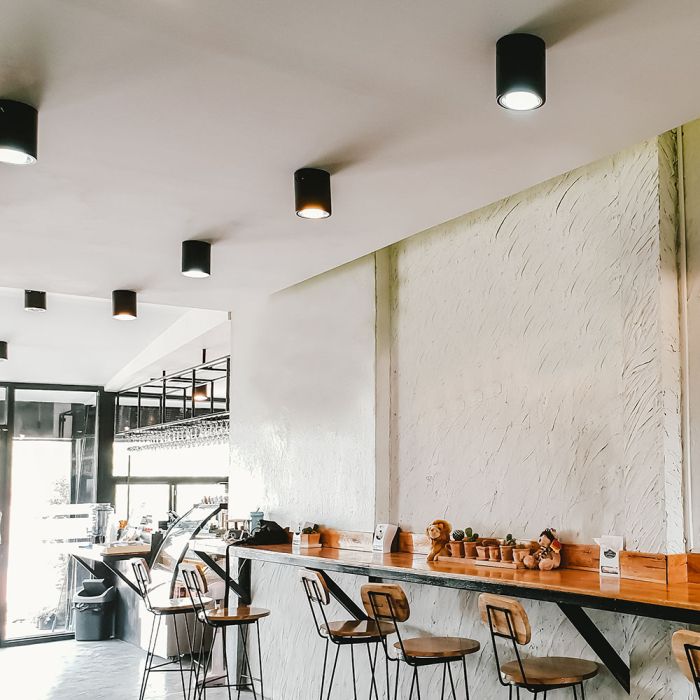 V-TAC LED Aro redondo  - Accesorios de superficie - GU10 - IP20 - Negro-extra-1.webp