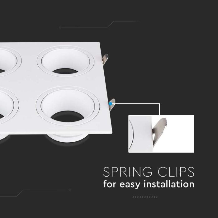 V-TAC LED Dicroica - Empotrable - GU10 - Blanco-extra-5.webp