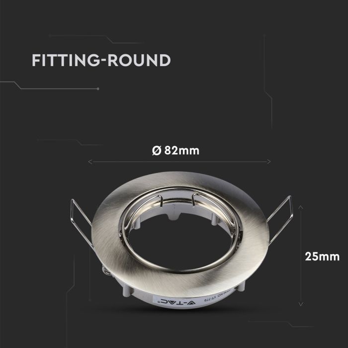 Aro redondo LED V-TAC - Empotrable - GU10 - IP20 - Negro satinado-extra-6.webp