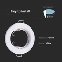 Aro redondo LED V-TAC - Empotrable - GU10 - IP20 - Blanco - Pack de 2-extra-5.webp