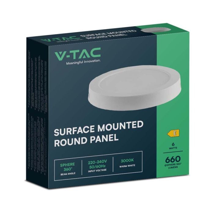 Mini panel LED V-TAC - Superficie retroiluminada - IP20 - Blanco - 6W - 660 Lúmenes - 4000K - Pack de 2-extra-4.webp