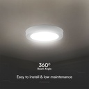 Mini panel LED redondo V-TAC - Samsung - Superficie retroiluminada - IP20 - Blanco - 24W- 2500 Lúmenes - 3000K-extra-5.webp