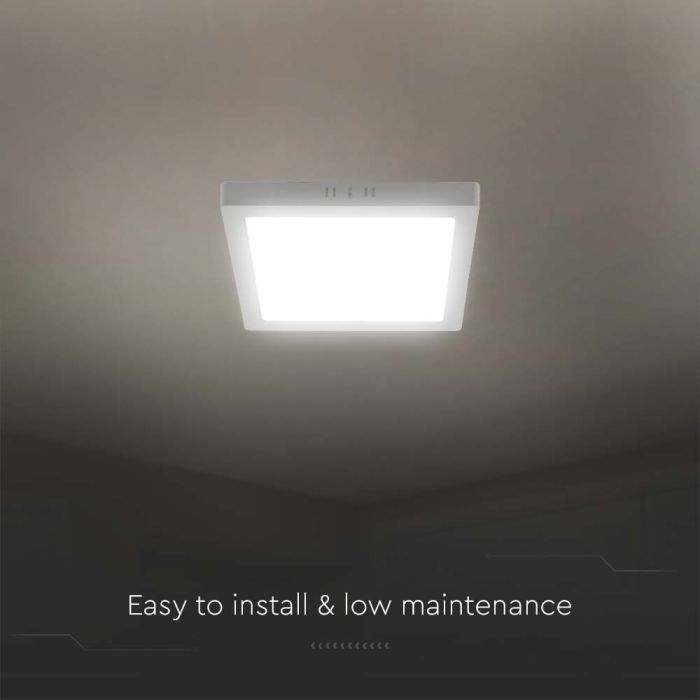 Mini panel LED V-TAC - Superficie retroiluminada - IP20 - Cuerpo blanco - 12W - 1200 lúmenes - 3000K-extra-5.webp