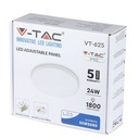 V-TAC LED Mini Panel Redondo Ajustable - Samsung - IP20 - Blanco - 24W - 1800 Lumens - 4000K-extra-5.webp