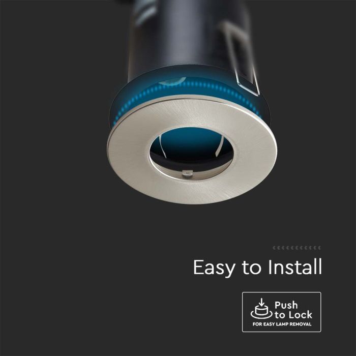 Lámpara empotrada LED - Push and Lock - Accesorios para embellecedor de latas - IP20 - Níquel satinado  - Pack de 5-extra-2.webp
