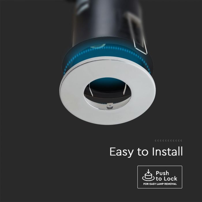 Lámpara empotrada LED - Push and Lock - Accesorios para embellecedor de latas - IP20 - Cromo  - Pack de 5-extra-2.webp