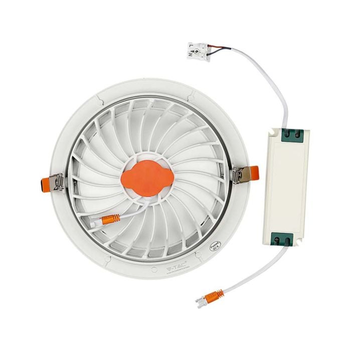 V-TAC LED Foco empotrable Ajustable - Samsung - IP20 - Blanco - 10W - 1060 Lumens - 6400K-extra-8.webp