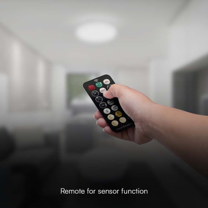 V-TAC LED Plafón cuadrado - Samsung - Sensor - IP44 - Blanco - 18W- 1830 Lumens - 4000K - 295MM-extra-7.webp