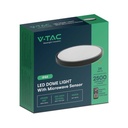 V-TAC LED Plafón redondo - Sensor - IP44 - Negro - 24W- 2500 Lumens - 4000K-extra-9.webp