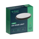 V-TAC LED Plafón redondo - IP44 - Negro - 18W- 1830 Lumens - 3000K-extra-7.webp
