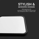 V-TAC LED Plafón cuadrado - Samsung - IP44 - Negro - 18W- 1830 Lumens - 4000K-extra-4.webp