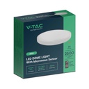 V-TAC LED Plafón redondo - Sensor Microondas - IP44 - Blanco - 24W- 2400 Lumens - 4000K - 295MM-extra-9.webp