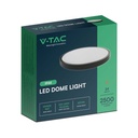 V-TAC LED Plafón redondo - IP44 - Negro - 24W - 2400 Lumens - 3000K - 295MM-extra-7.webp