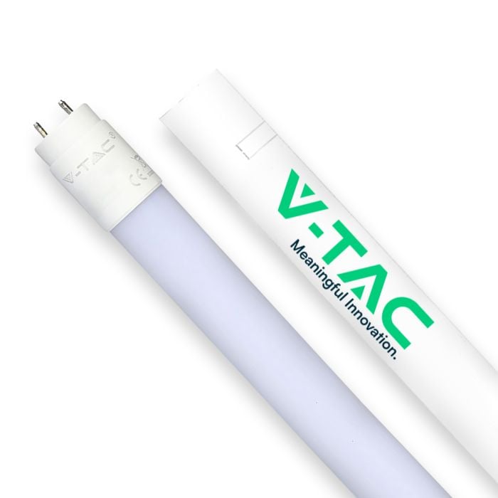V-TAC LED T8 Tubo de Vidrio - IP20 - Blanco - 9W - 850 Lumens - 4000K - 60CM - Pack de 25-extra-1.webp