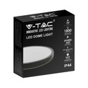 V-TAC LED Plafón redondo - IP44 - Negro - 18W- 1800 Lumens - 6500K - 225MM-extra-3.webp