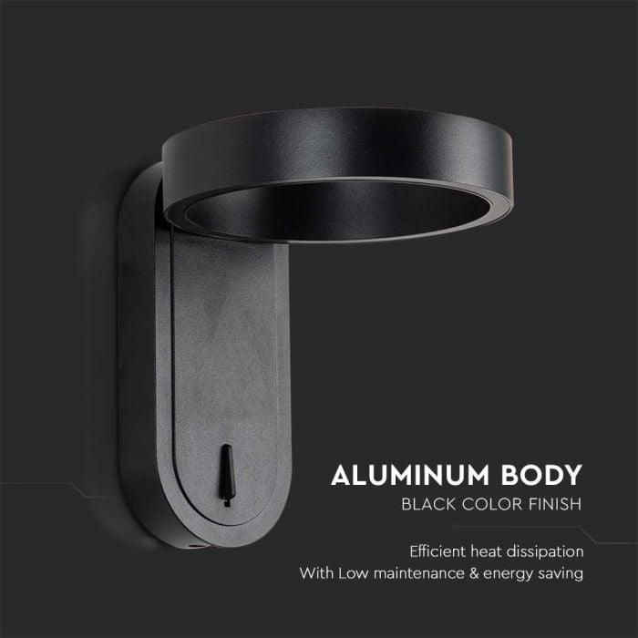 Aplique LED Giratorio V-TAC - IP20 - Cuerpo Negro - 5W- 600 Lumens - 3000K + 4000K-extra-6.webp