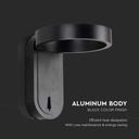 Aplique LED Giratorio V-TAC - IP20 - Cuerpo Negro - 5W- 600 Lumens - 3000K + 4000K-extra-6.webp